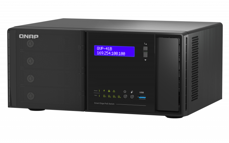 QNAP QVP-41B network video recorder Black – image 5