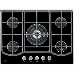 AEG 75857G-B hob Black Built-in Gas 5 zone(s)