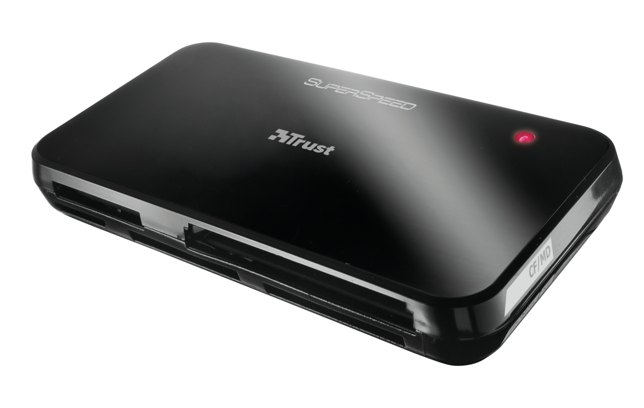 Trust SuperSpeed card reader USB 3.2 Gen 1 (3.1 Gen 1) Black – image 1
