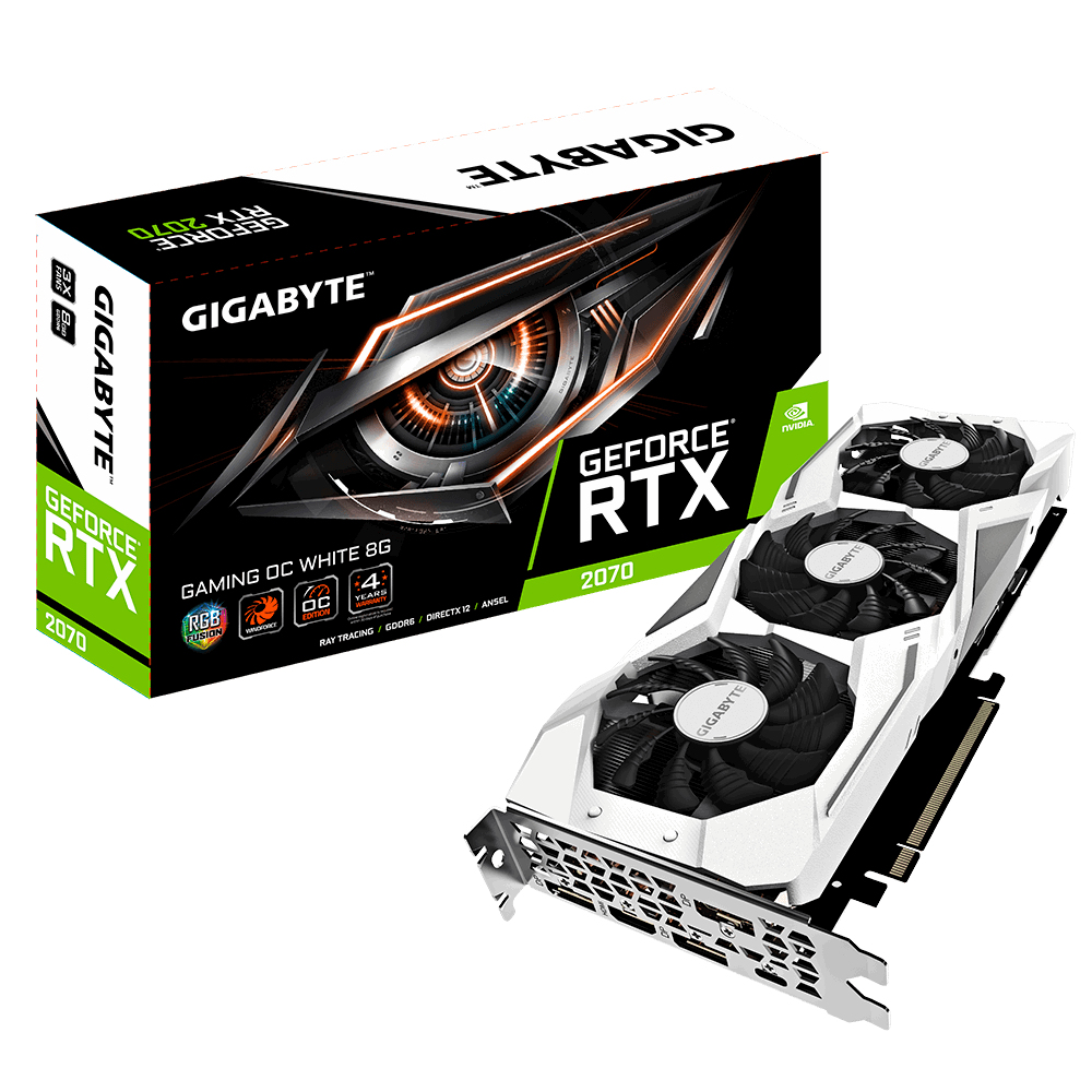GIGABYTE GV-N2070GAMINGOC WHITE-8GC