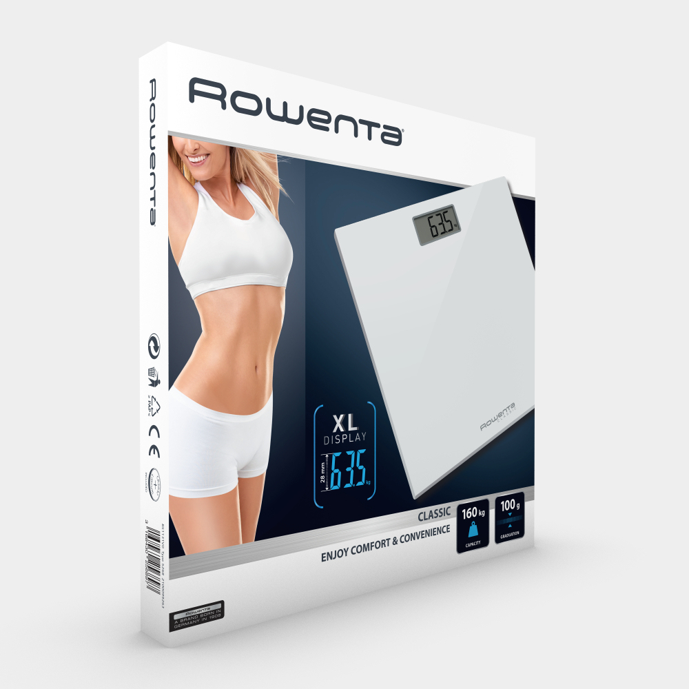 Rowenta BS1131 Rectangle White Electronic personal scale – image 4