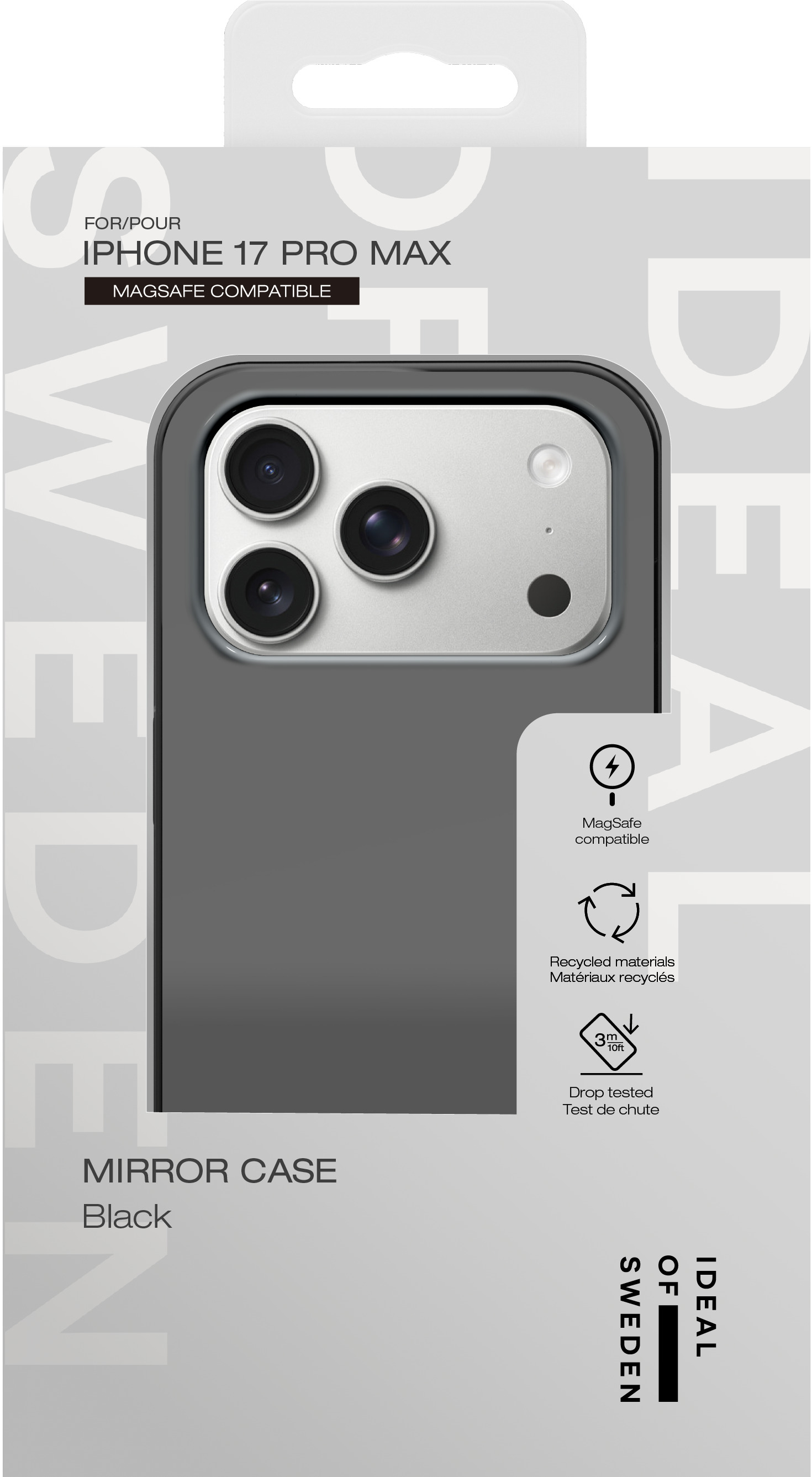 iDeal of Sweden Mirror Case MagSafe iPhone 17 Pro Max Mirror Black – image 6