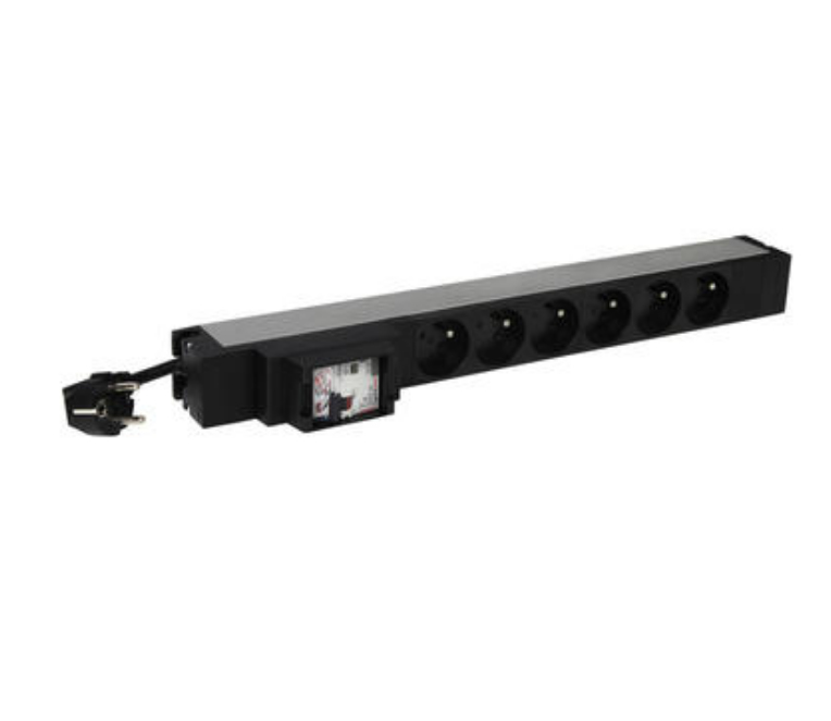 Legrand 646833 power distribution unit (PDU) 6 AC outlet(s) 1U Black