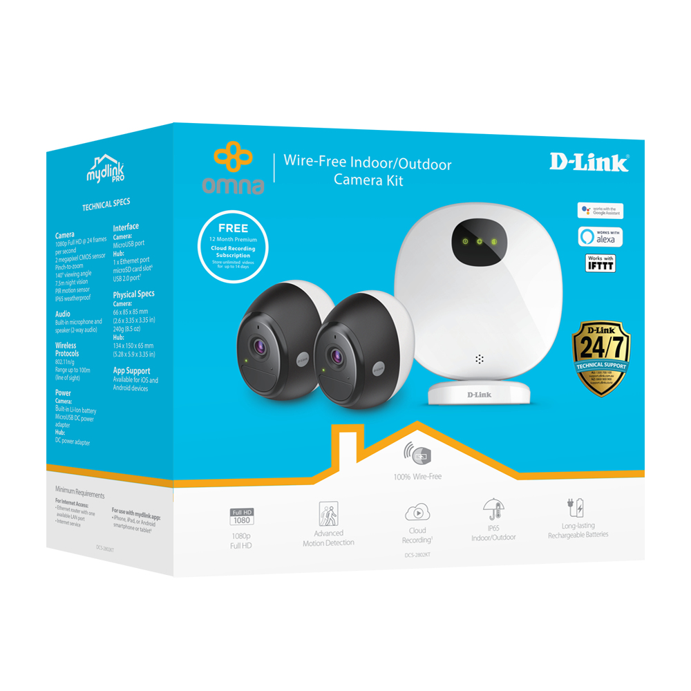 D-Link DCS-2802KT security camera Box IP security camera Indoor & outdoor – image 1