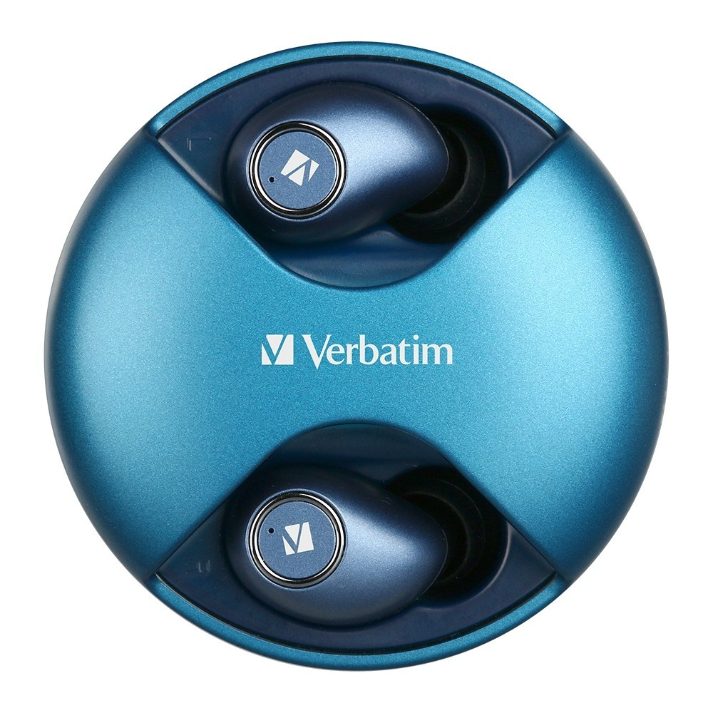 Verbatim 66349 headphones/headset True Wireless Stereo (TWS) In-ear Calls/Music Bluetooth Blue – image 1