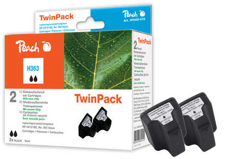 Peach 319217 ink cartridge 2 pc(s) Black