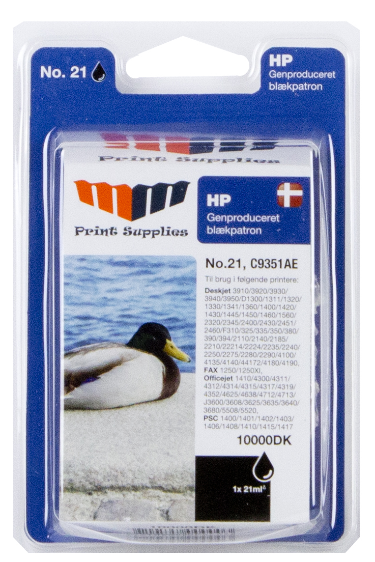 MM Black Inkjet Cartridge - Replaces HP No.21 (C9351AE)