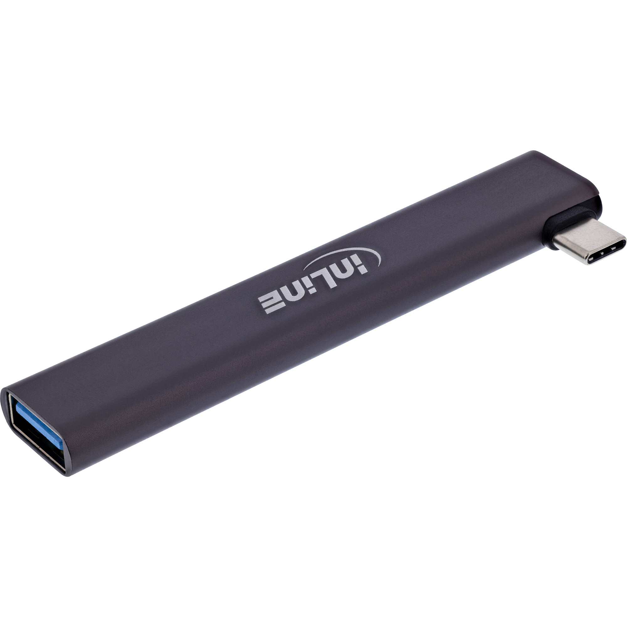 InLine Slim USB-C Hub, 4-port, USB 3.0 + 3x USB 2.0, slim design – image 2