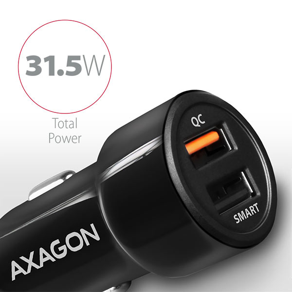 Axagon PWC-QC5 mobile device charger Mobile phone, Smartphone, Tablet, Universal Black Cigar lighter Fast charging Auto – image 7