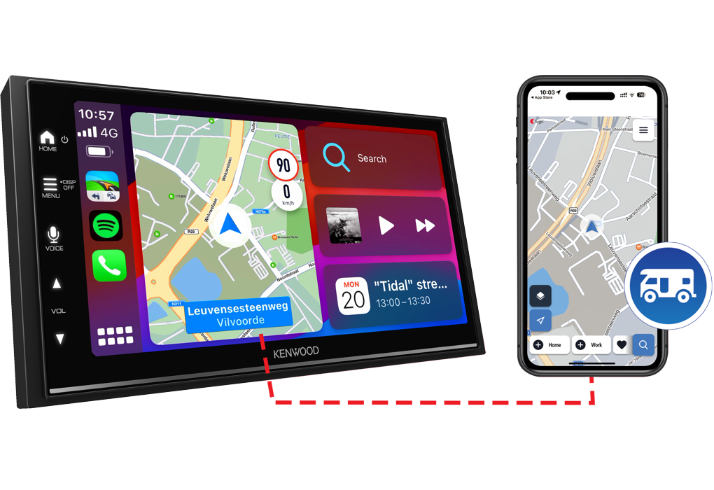 Kenwood DMX7722DABCAMPER car media receiver Black Wi-Fi – image 3