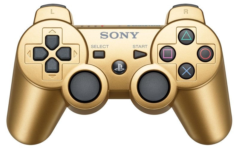 Sony Interactive Entertainment AC-DPS3G Gaming Controller Gold Bluetooth Gamepad Analogue / Digital Playstation 3