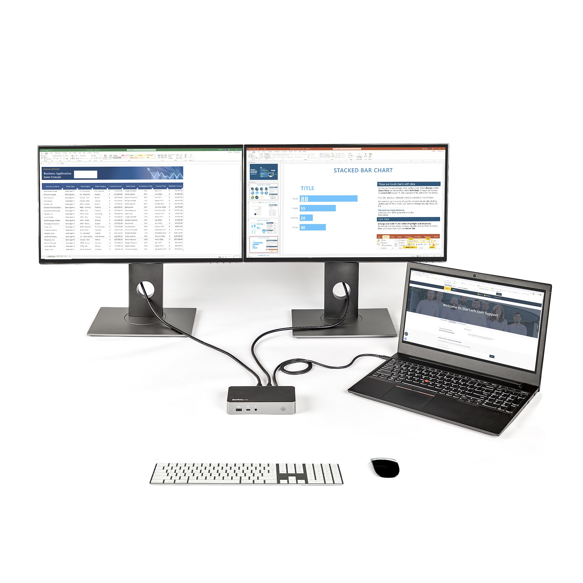 StarTech.com USB-C Dock - Dual Monitor 1080p HDMI Laptop Docking Station – image 6