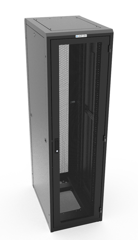 Vertiv GL840E-2432-B-SQM6MS rack cabinet 44U Freestanding rack Black – image 2
