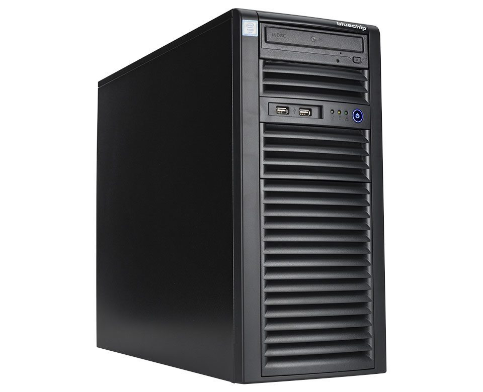 bluechip SERVERline T40320s Tower, Intel® Xeon® Silver 4410Y Prozessor / bis zu 3.90 GHz, 32 GB DDR5, 2 x 960 GB SSD, 2 x RJ45 (10 Gb/s)