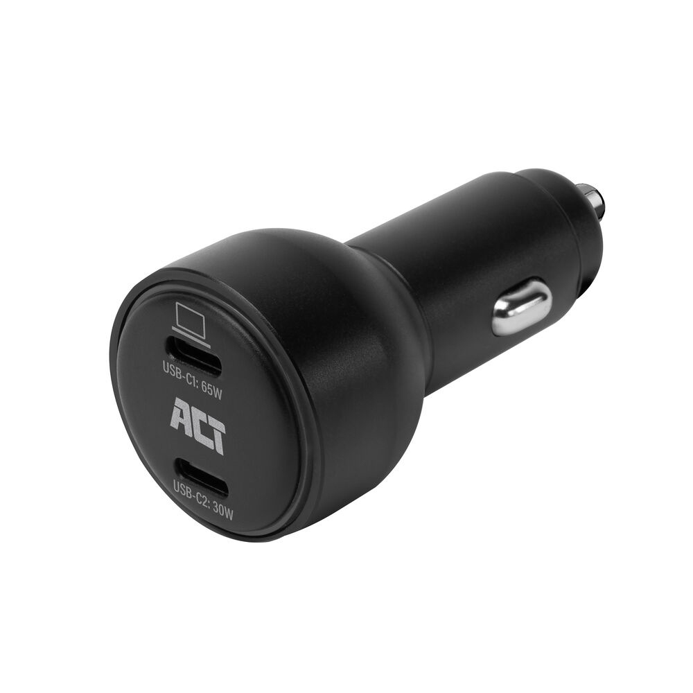 ACT 2-port USB-C Fast Car Charger