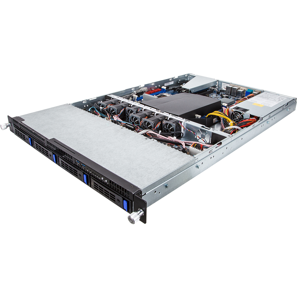 GIGABYTE R160-S34 Intel® C612 LGA 2011-v3 Rack (1U) Black, Grey