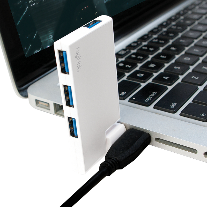 LogiLink UA0303 interface hub USB 3.2 Gen 1 (3.1 Gen 1) Type-A 5000 Mbit/s Silver – image 6