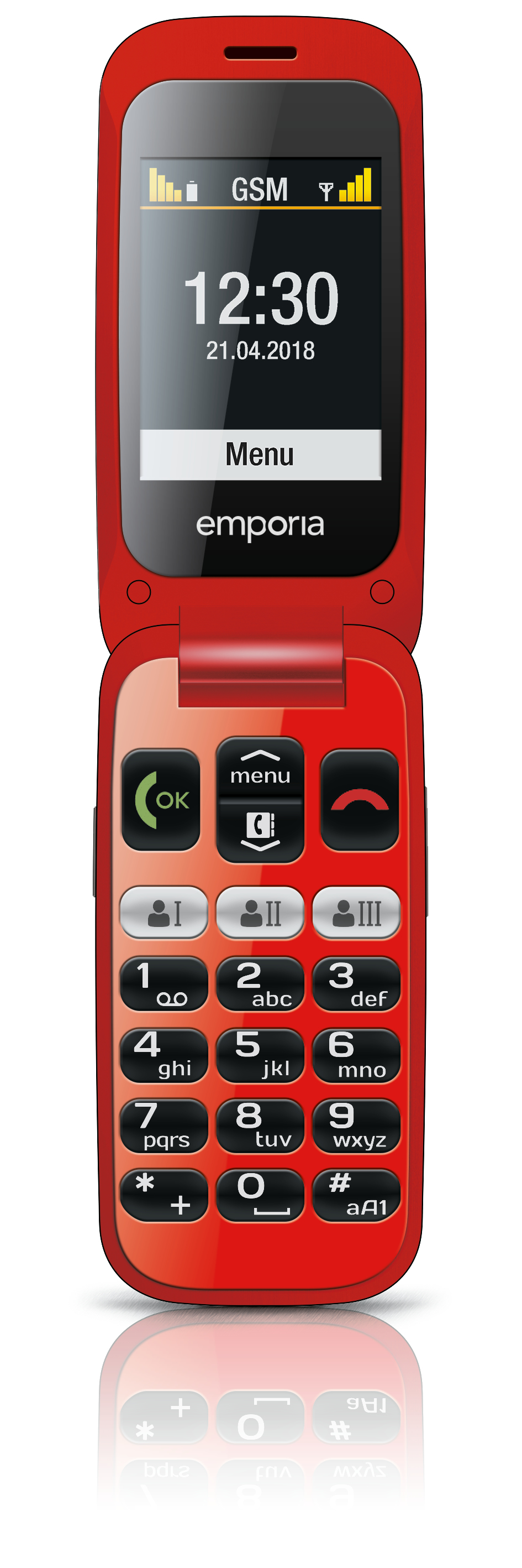 Emporia ONE 6.1 cm (2.4") 80 g Black, Red Feature phone – image 2