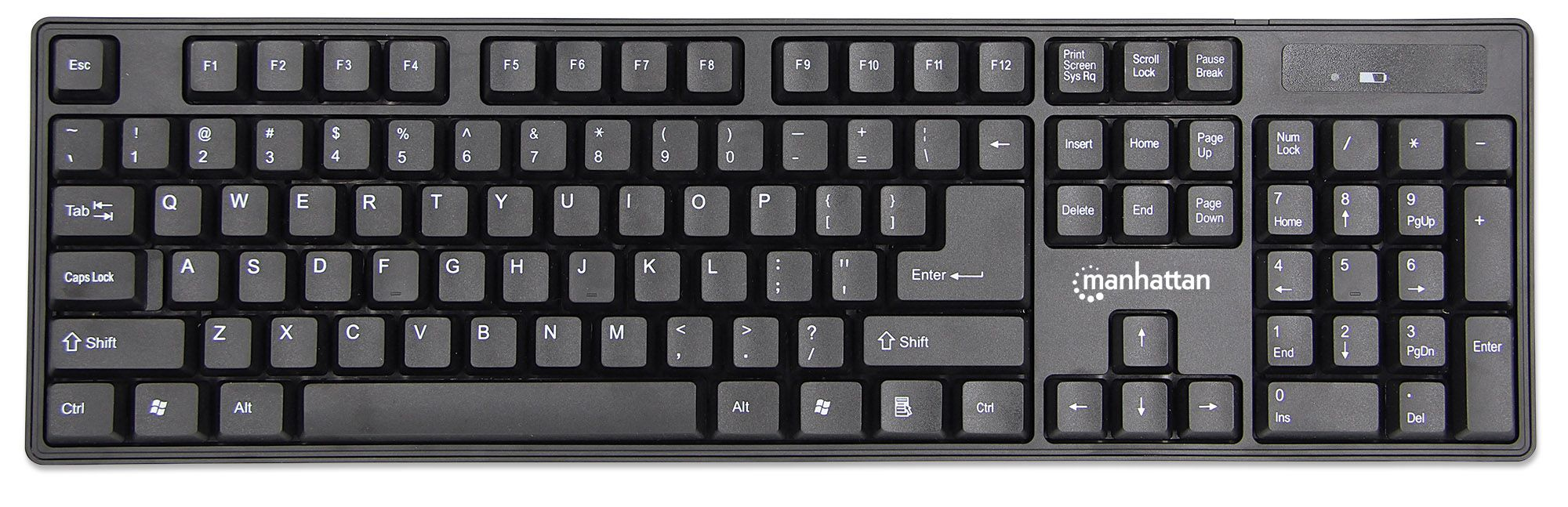 Manhattan 178990 keyboard Mouse included Universal RF Wireless Black – image 4