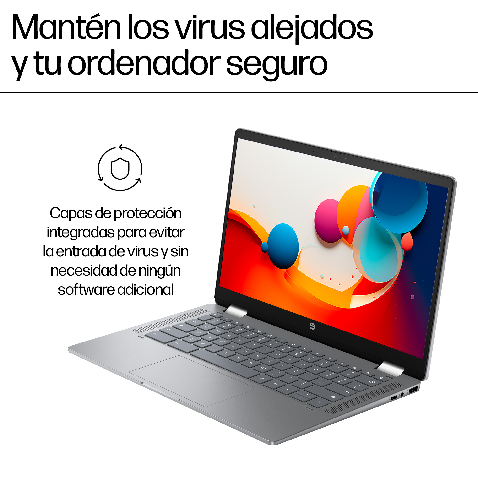 Portátil - HP Chromebook Plus x360 14b-cd0001ns, 14" Full HD, Intel® Core™ i3-N305, 8GB RAM, 256GB UFS, Gráficos UHD, Google Chrome OS - imagen 10