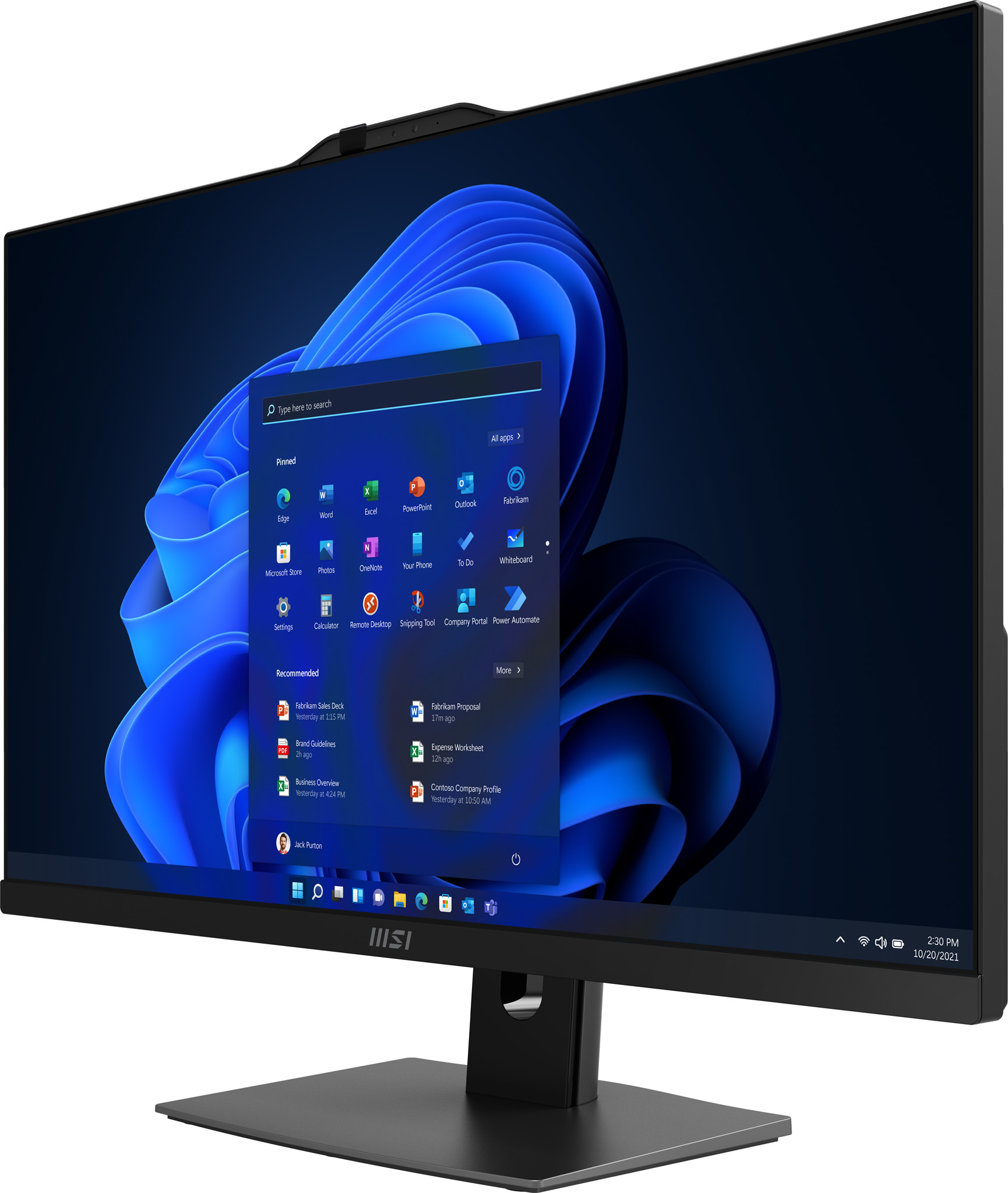 MSI Modern AM272P 12M-021EU Intel® Core™ i5 i5-1240P 68.6 cm (27″) 1920 x 1080 pixels All-in-One PC 8 GB DDR4-SDRAM 512 GB SSD Windows 11 Pro Wi-Fi 6 (802.11ax) Black image 11
