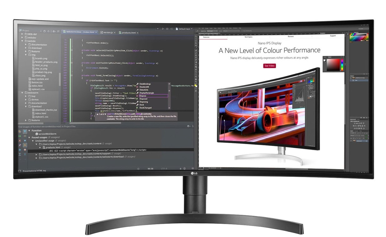 LG 34WL85C computer monitor