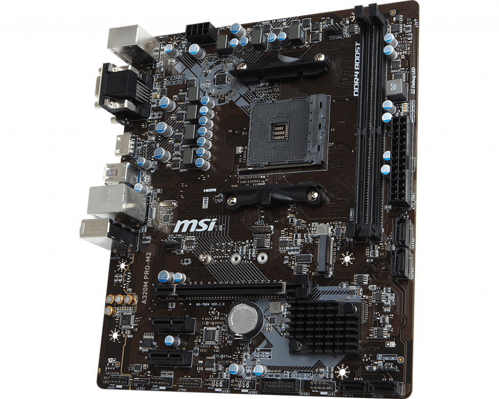 MSI A320M PRO-M2 AMD A320 Socket AM4 micro ATX image 2