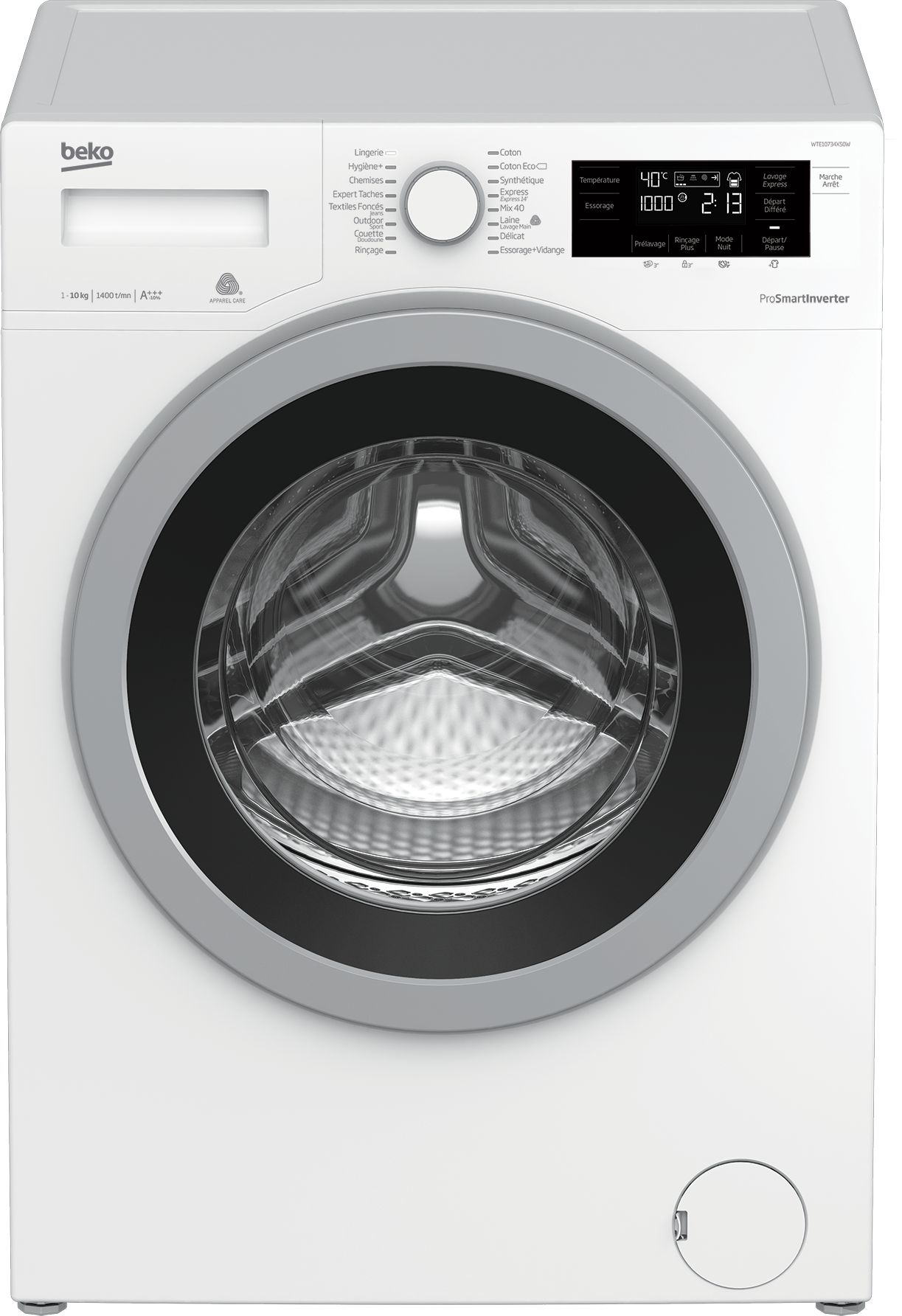 Beko WTE10734XS0W — vue 1 sur 5