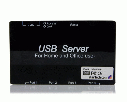 StarTech.com USB4000IP interface hub 480 Mbit/s Black – image 2