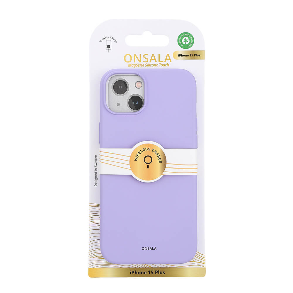 Onsala Phone Case with Silicone Feel MagSeries Purple - iPhone 15 Plus – image 2