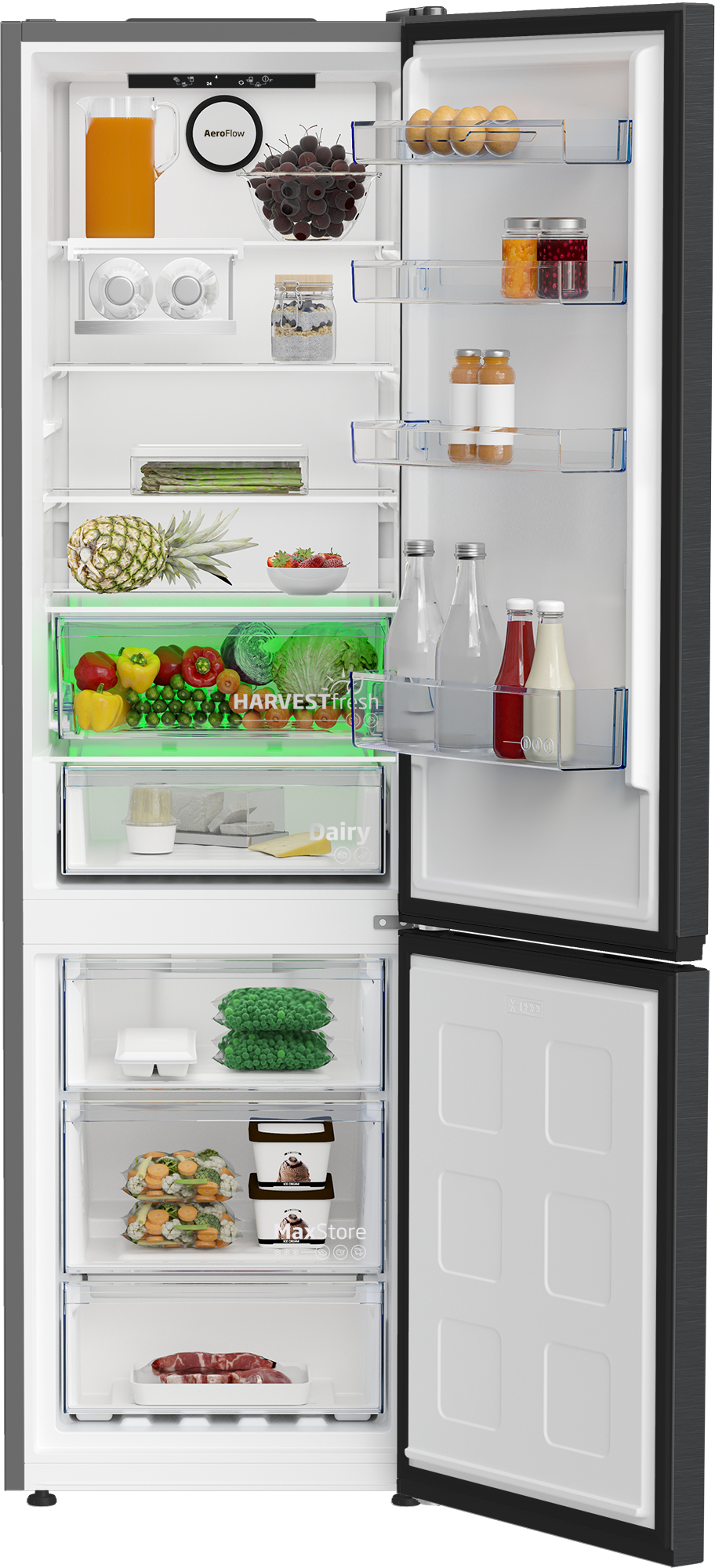 Beko B7RCNE408HXBR fridge-freezer Freestanding – image 3