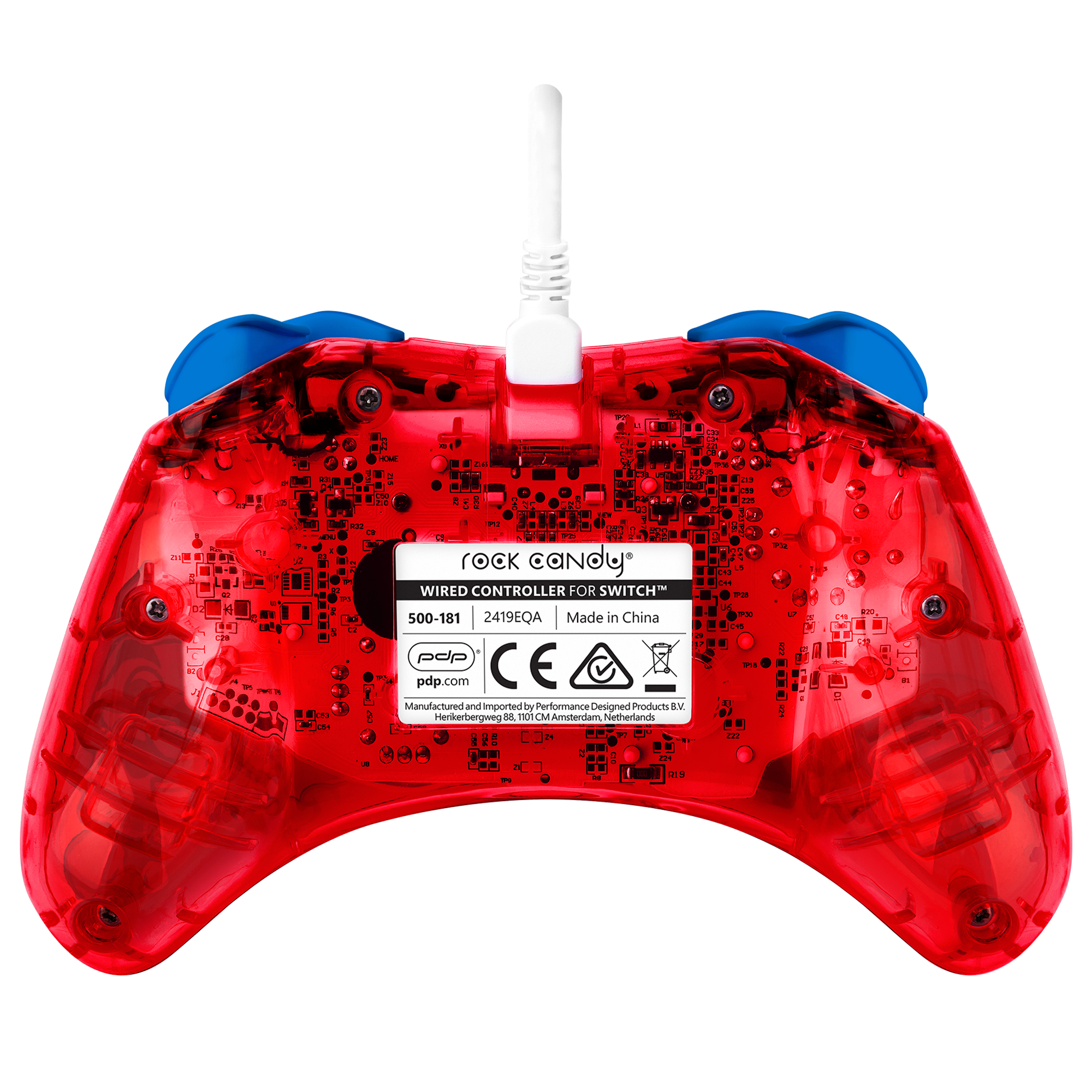 PDP 500-181-MAR Gaming Controller Red, Translucent USB Gamepad Analogue / Digital Nintendo Switch, Nintendo Switch Lite, Nintendo Switch OLED – image 3