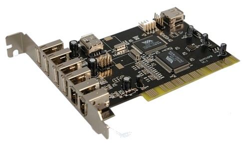 LogiLink PCI interface card USB 2.0 5x + IEEE1394 3x