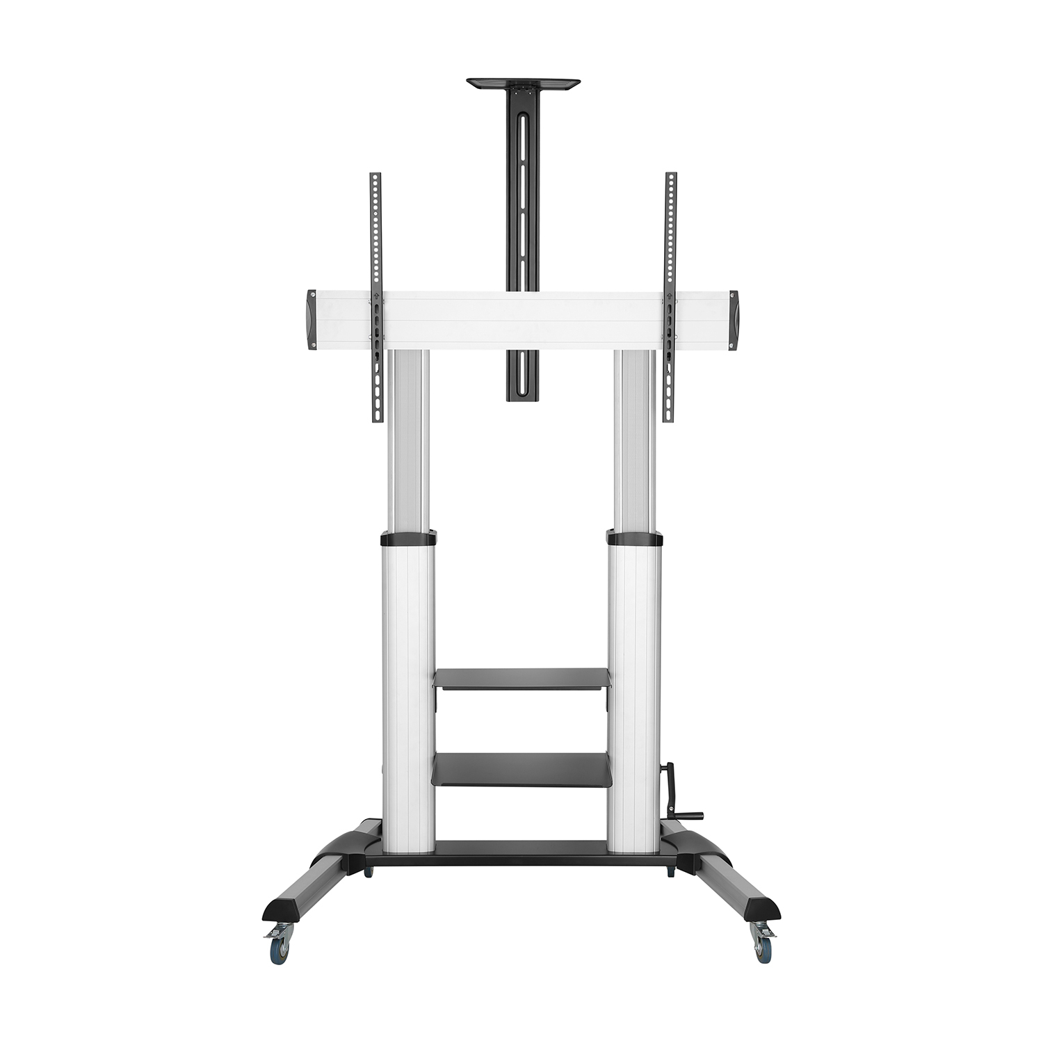 AISENS FT100TE-125 soporte para pantalla de señalización 2,54 m (100") Negro, Plata