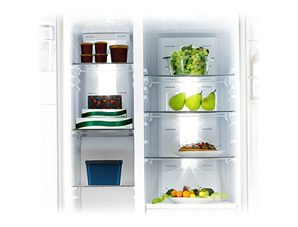 Samsung RS54HDRPBSR side-by-side refrigerator Freestanding – image 3