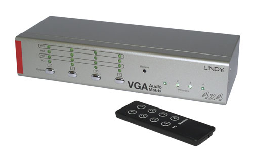 Lindy 4 Port VGA and Audio Matrix
