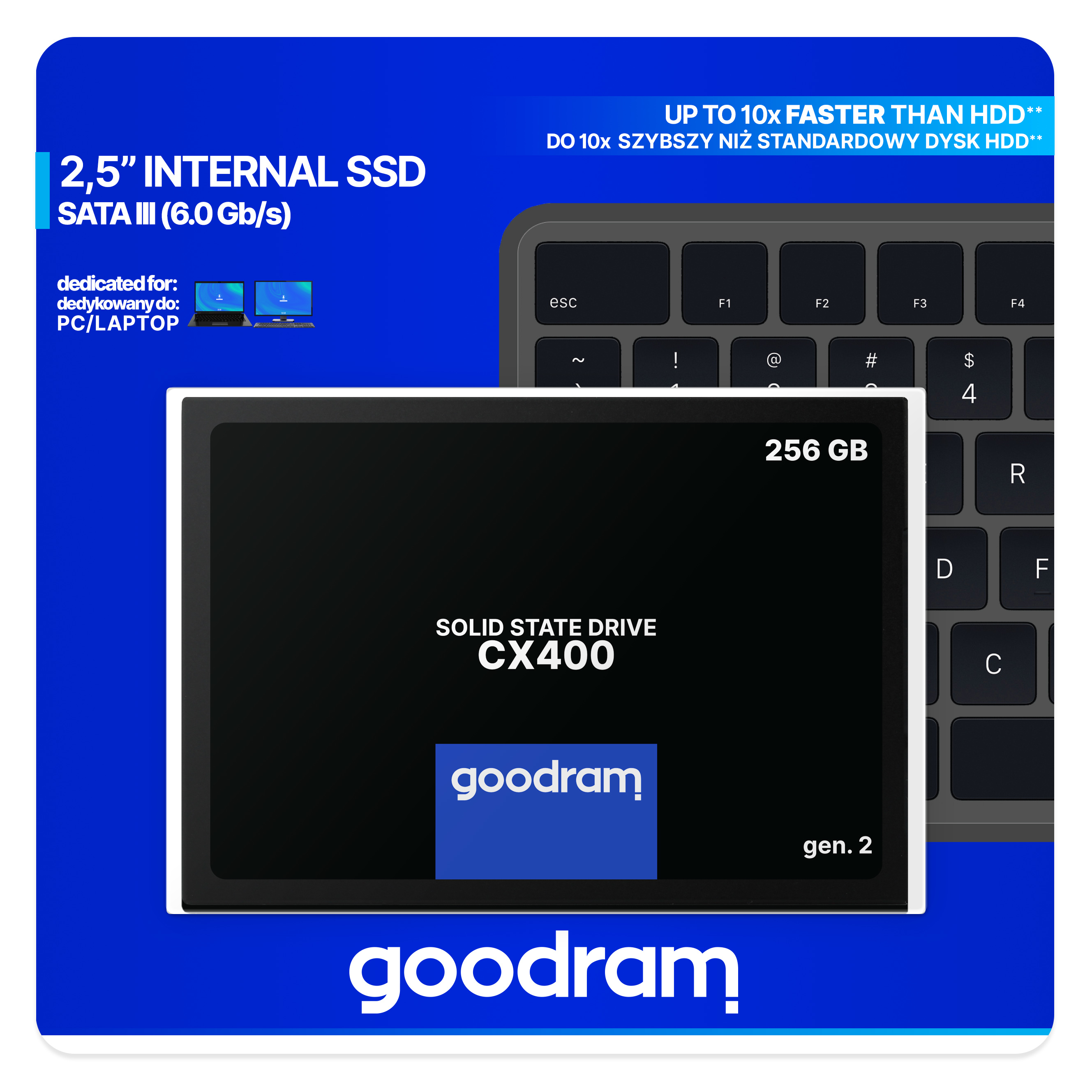 Goodram CX400 256 GB 2.5″ Serial ATA III QLC 3D NAND image 9