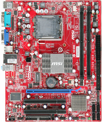 MSI G31TM-P21 motherboard Intel® G31 LGA 775 (Socket T) micro ATX – image 2