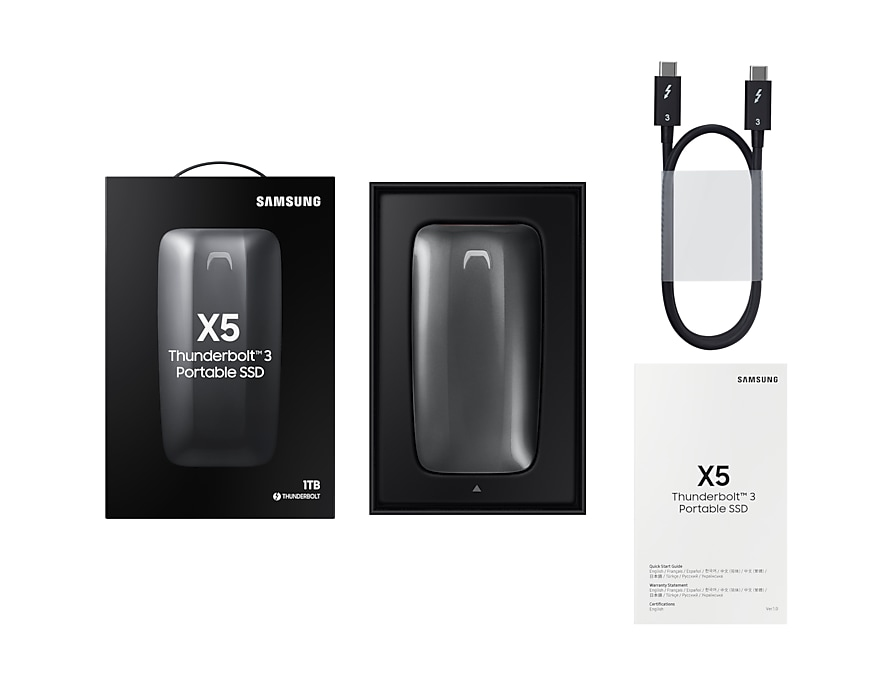 Samsung X5 Thunderbolt 3 Thunderbolt technology 1 TB Black, Red image 9