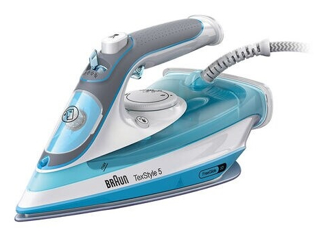 Braun TexStyle 5 SI 5006 BL Утюг для сухой глажки и отпаривания Керамическая подошва 2600 W Синий, Серый, Белый