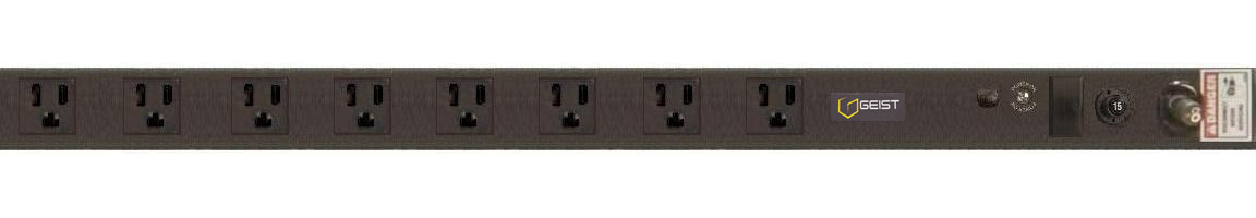 Vertiv Geist NSVKN080-101R15 power distribution unit (PDU) 8 AC outlet(s) 0U Black