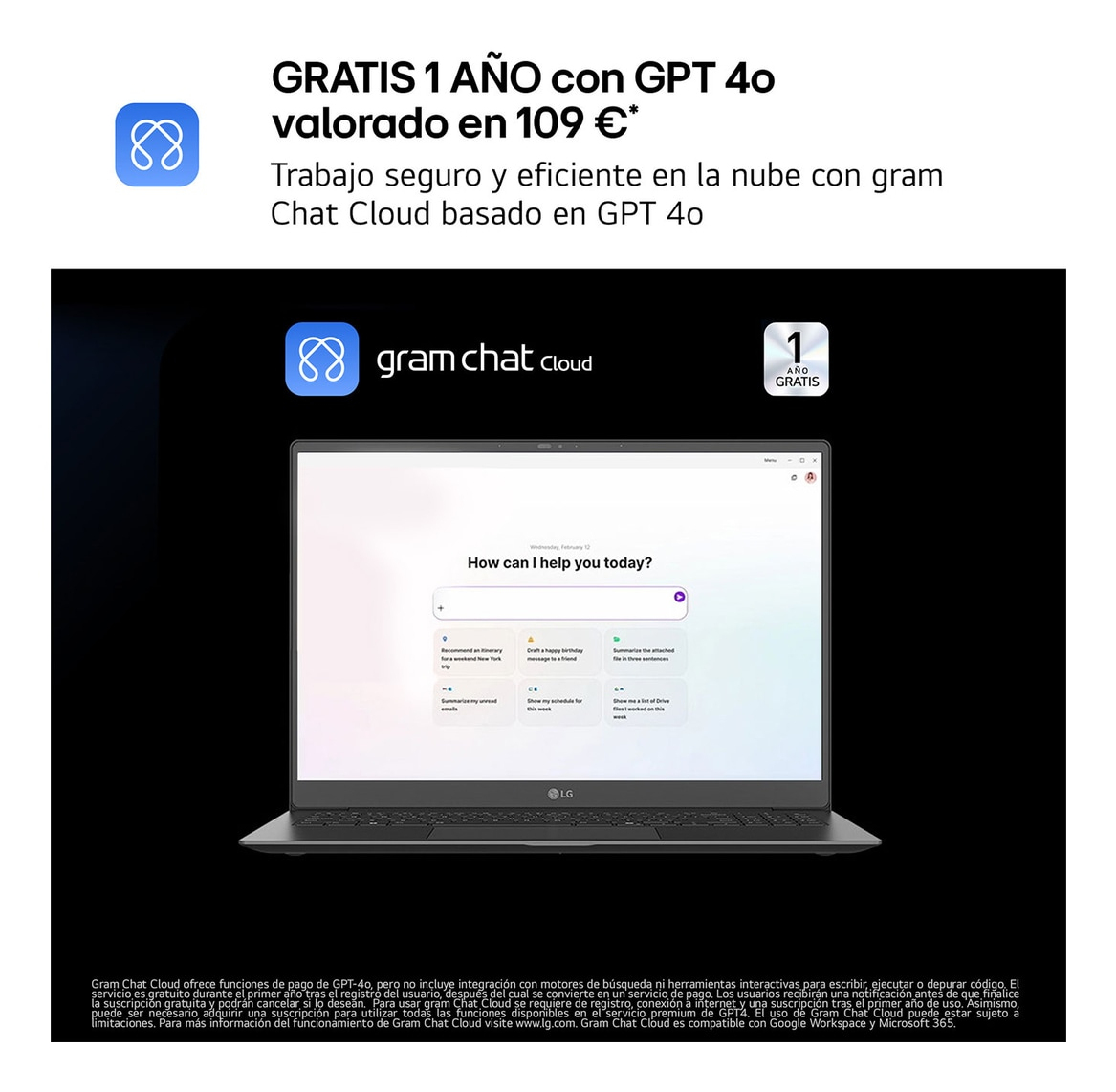 Portátil - LG 14ZD90T-G.AX88B, 14" WUXGA, Intel® Core™ Ultra 7-255H, 13 TOPS, 32 GB RAM, 1 TB SSD, Arc™ GPU, Sin sistema operativo - imagen 6