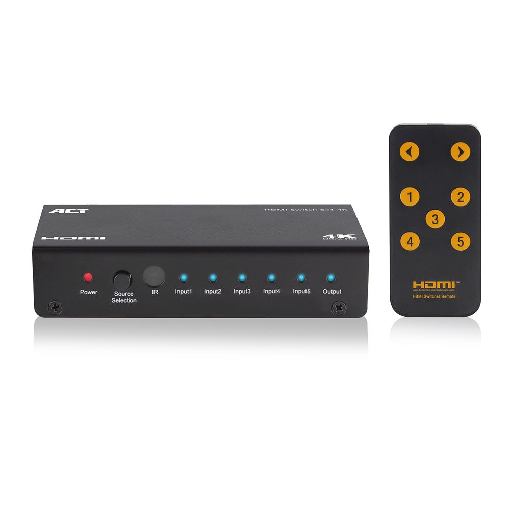 ACT 5x 1 HDMI switch, 3D and 4K support – image 4