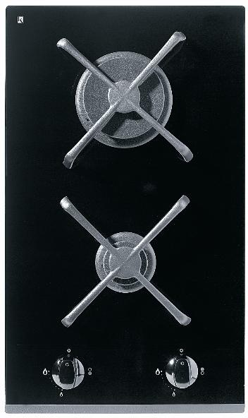 Gorenje GCS330C hob Black Built-in Gas 2 zone(s)