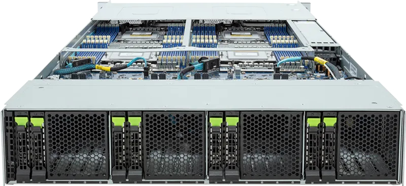 GIGABYTE H273-Z82-IAW1 AMD SoC Socket SP5 Rack (2U) Black, Steel – image 3