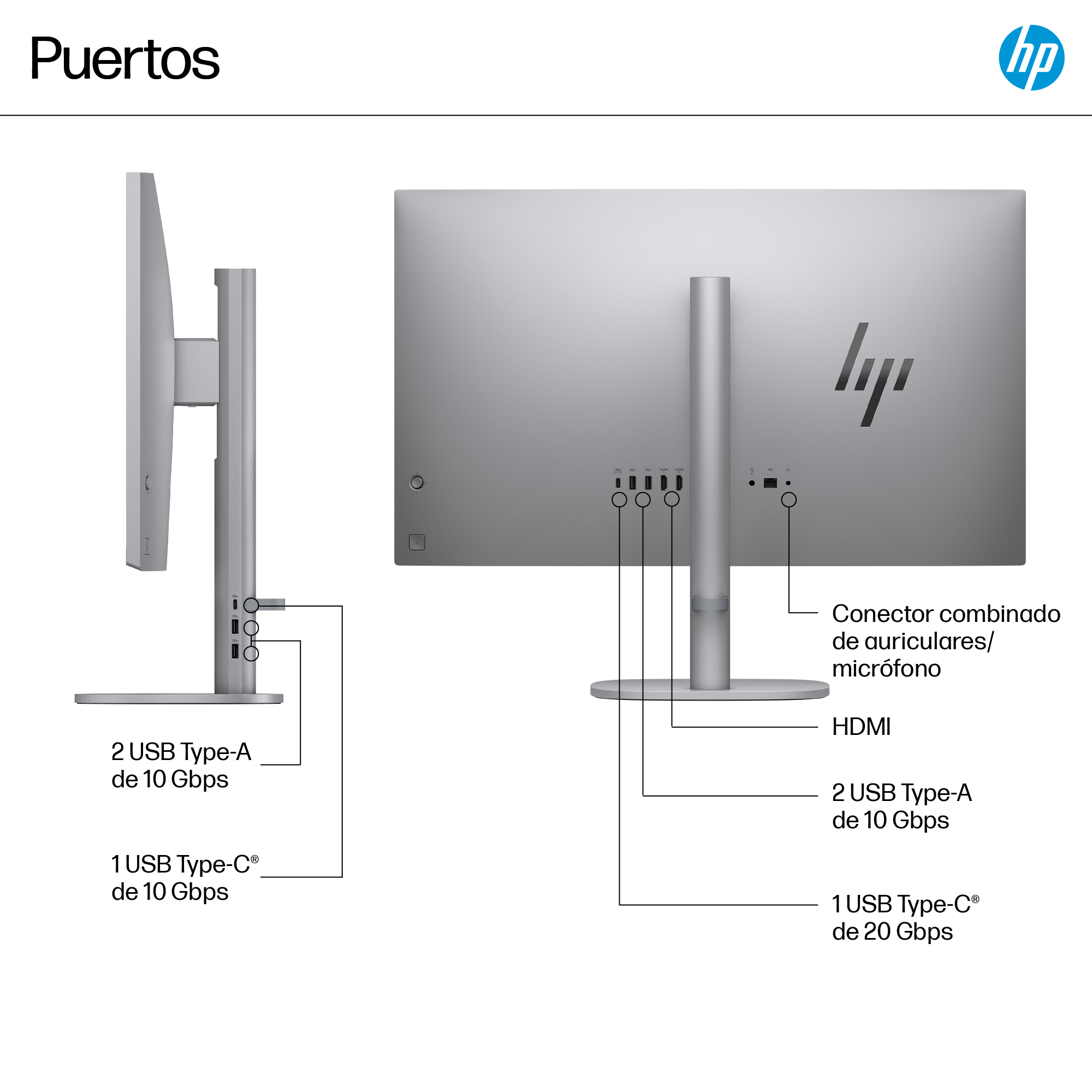 HP - All in One HP OmniStudio X 32-c1005ns, Copilot+PC, Intel Core Ultra 7-258V, 32GB, 1TB SSD, Intel Arc, 31,5', W11. - imagen 5
