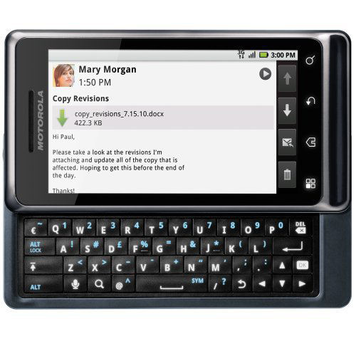 Motorola MILESTONE 2 SM2817AD3B1 smartphone – image 2