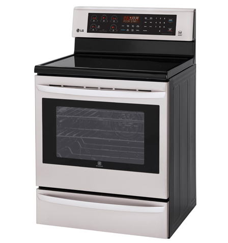 LG LRE6385ST cooker Freestanding cooker Electric Stainless steel – image 2