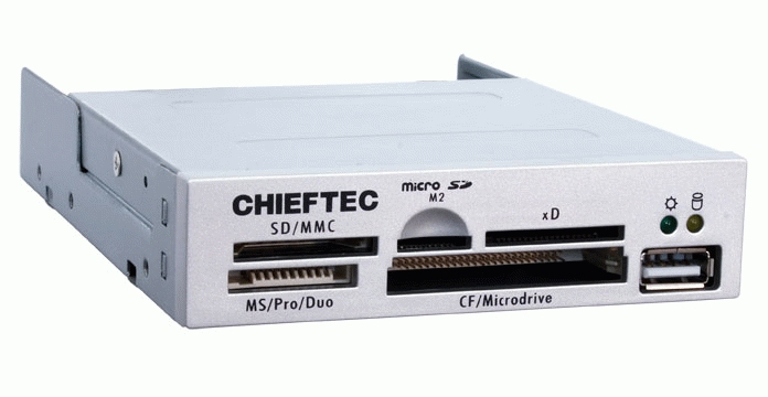Chieftec CRD-501D card reader USB 2.0 Black – image 2