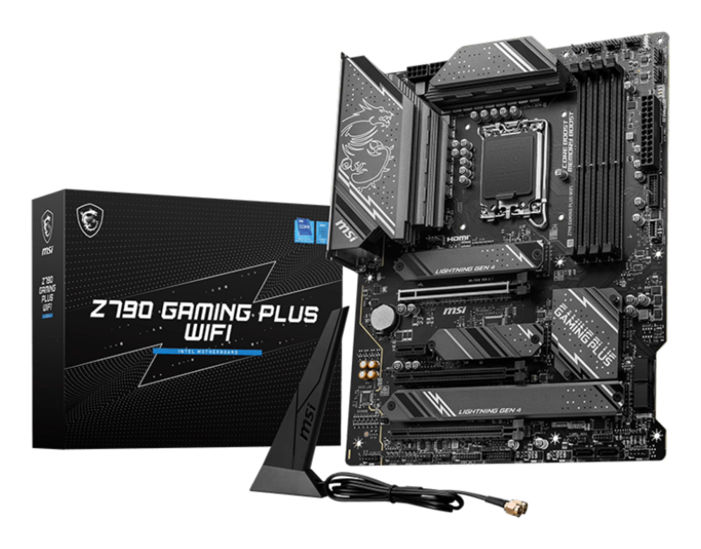 Tarjeta Madre MSI Z790 GAMING PLUS WIFI - Socket 1700 - 4xDDR5 - 5000/6000(OC)7200+(OC) - HDMI - DisplayPort - ATX - Z790 GAMING PLUS WIFI